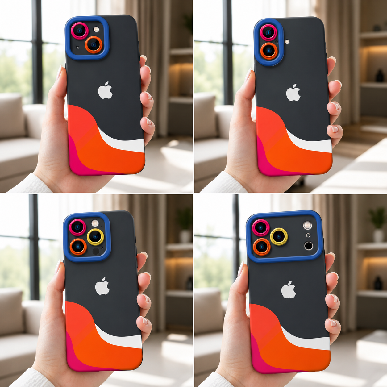✨ Colorful Wave Design | Premium Designer iPhone Cover