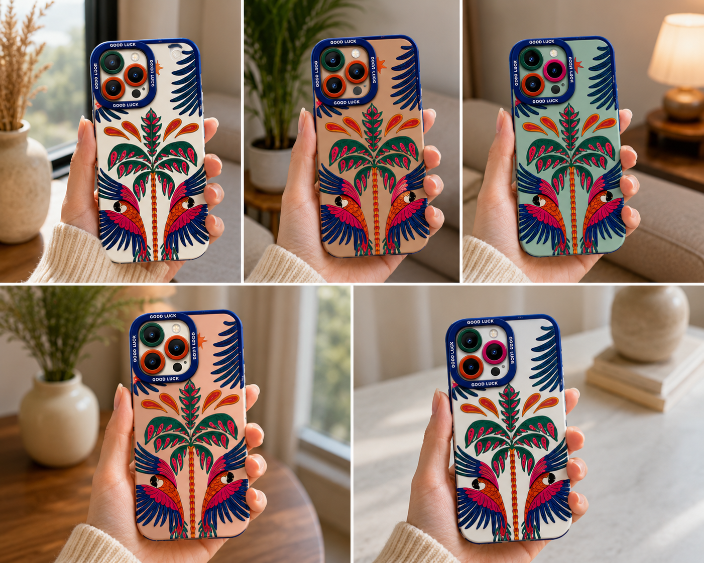✨ Vibrant Parrot Paradise | Premium Designer iPhone Cover
