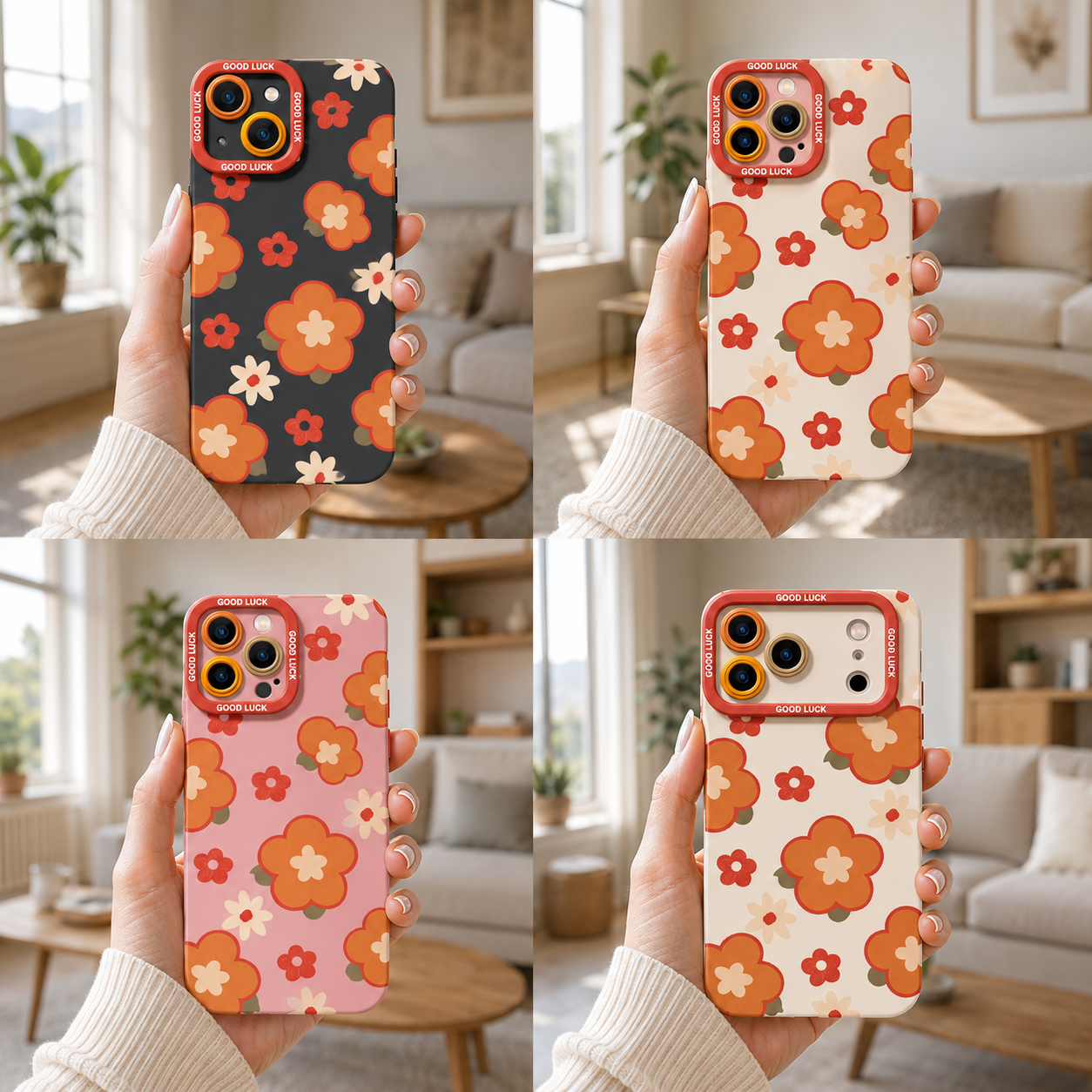 ✨ Retro Petal Pop | Premium Designer iPhone Cover