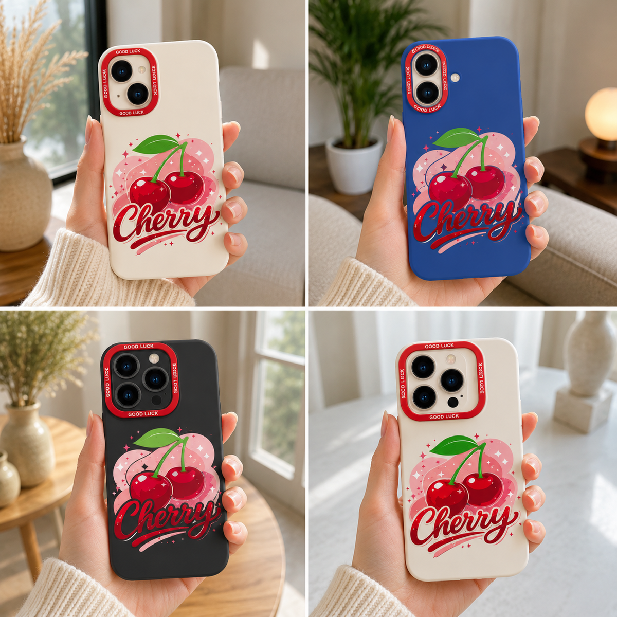 Cherry Blossom Charm Silicone Case