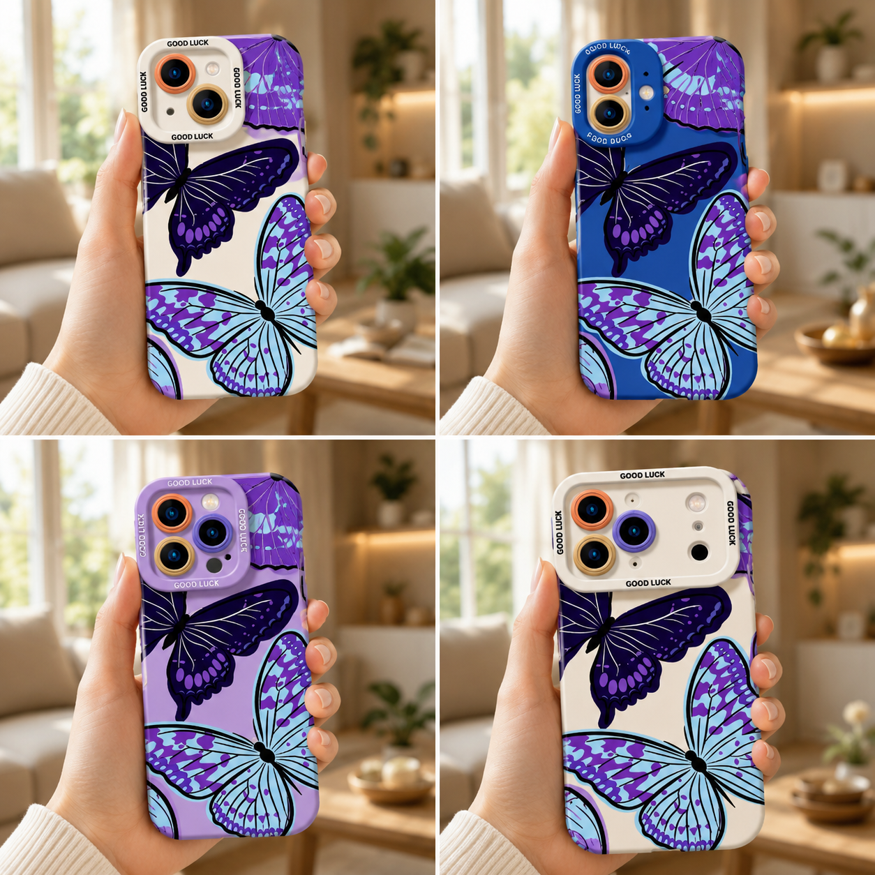 ✨ Vibrant Butterfly Delight | Premium Designer iPhone Cover