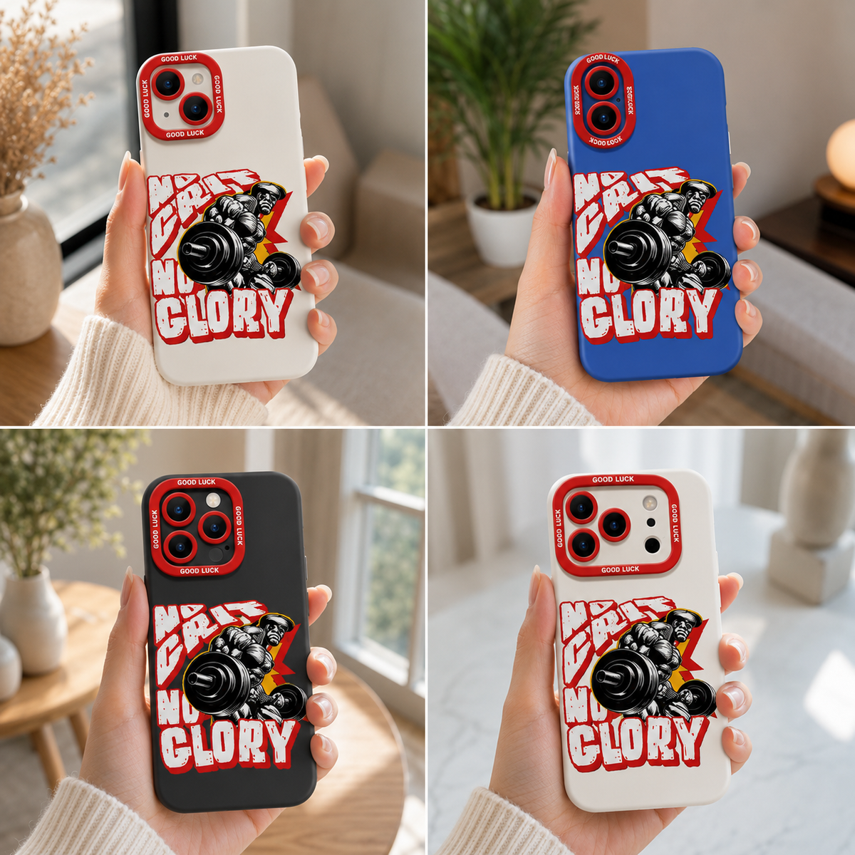 No Glory Powerlifting Silicone Case