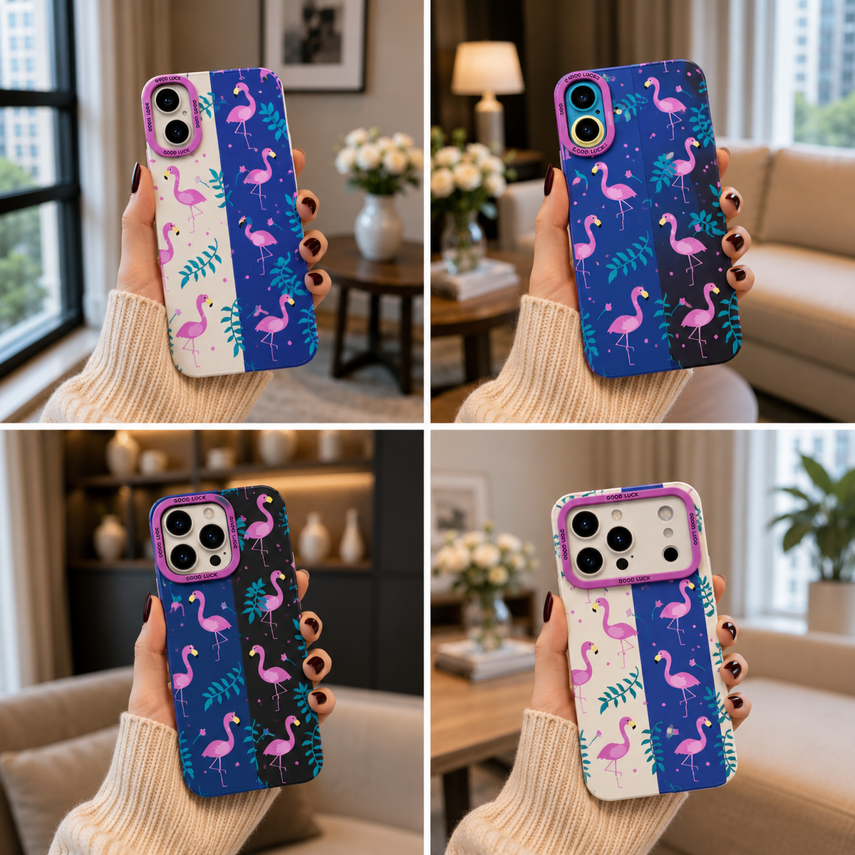 ✨ Flamingo Paradise Tropical Charm | Premium Designer iPhone Cover