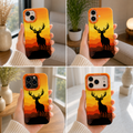 ✨ Sunset Stag Wilderness | Premium Designer iPhone Cover
