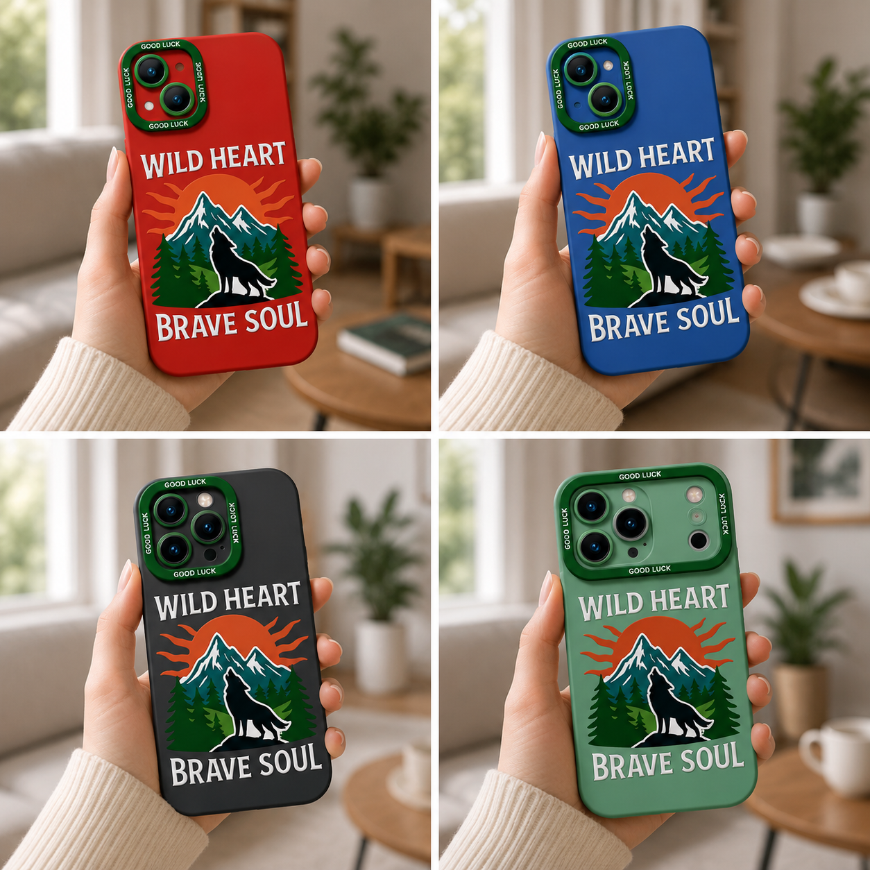 ✨ Wild Heart Brave Soul | Premium Designer iPhone Cover