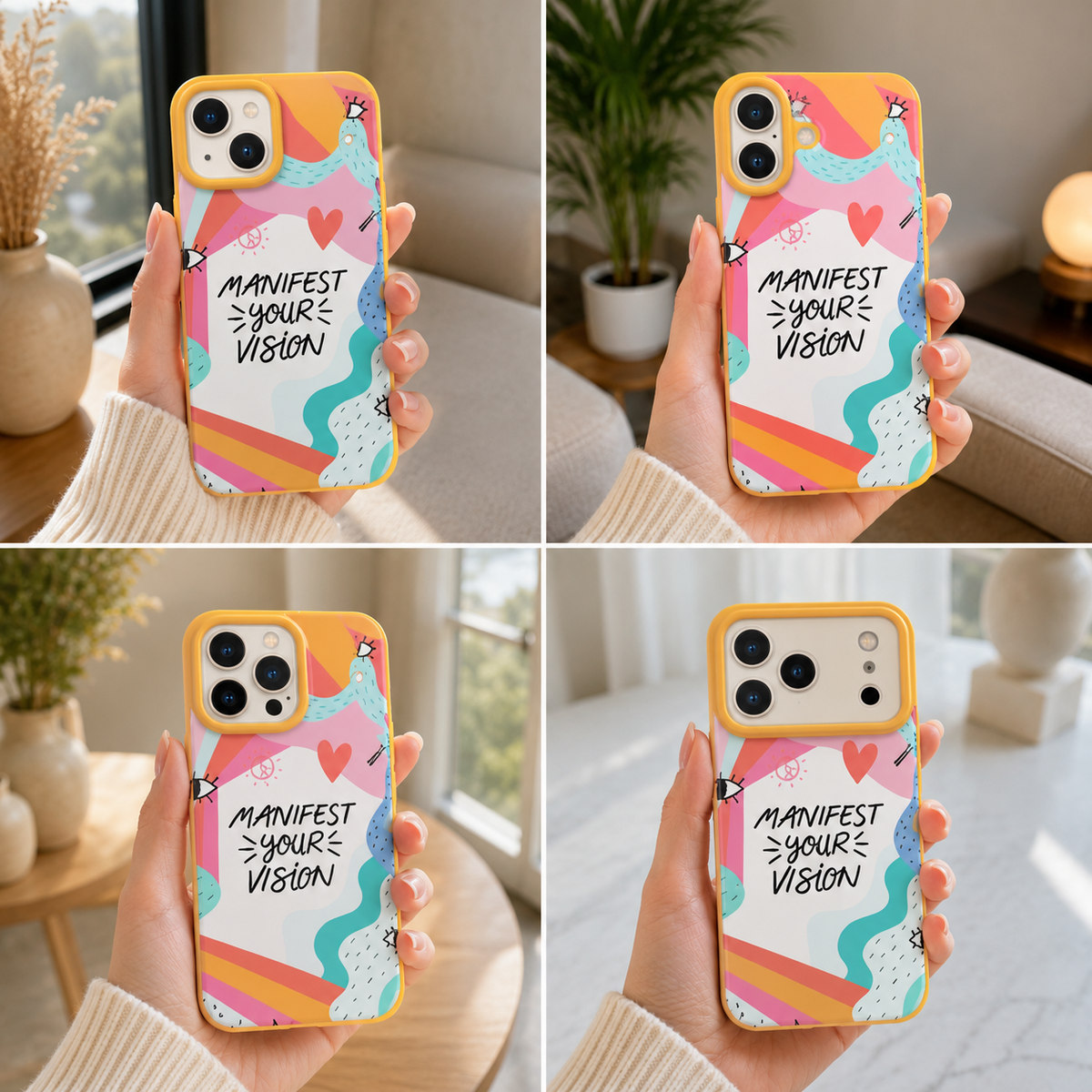 Visionary Vibes Colorful Art Silicone Case