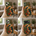 ✨ Elegant Peacock Garden | Premium Designer iPhone Cover