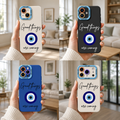 ✨ Optimistic Charm Evil Eye | Premium Designer iPhone Cover