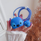 Iphone Charger Case Cover - Blue Dragon 4 Piece Set (With Wire Protector)