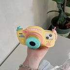 3D Cartoon Cute Camera Handbag Phone Holder Silicone Rubber iPhone Case