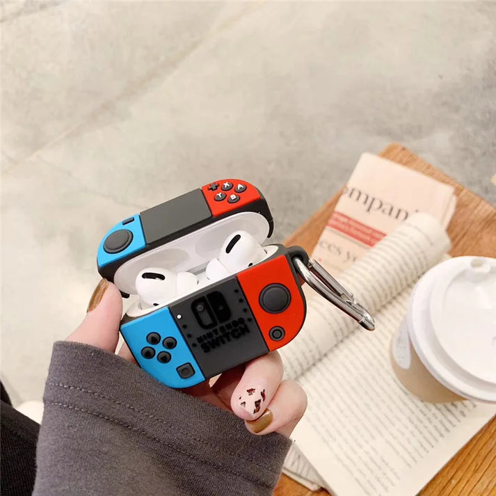 Nintendo Switch Case for Apple AirPods - Premium Silicone Case Cover