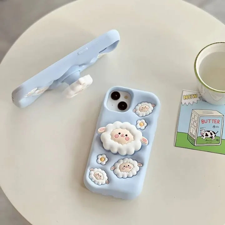 3D Sheep Rubber Silicone Case