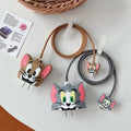 Iphone Charger Case Cover Combo - Tom & Jerry (4 Piece Set )