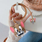 Iphone Charger Case Cover Combo - Tom & Jerry (4 Piece Set )