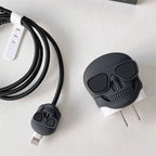 Iphone Charger Case Cover - Drip Skull - 4 Piece Set (With Wire Protector)