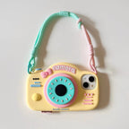 3D Cartoon Cute Camera Handbag Phone Holder Silicone Rubber iPhone Case