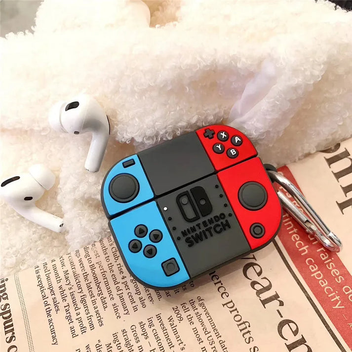 Nintendo Switch Case for Apple AirPods - Premium Silicone Case Cover